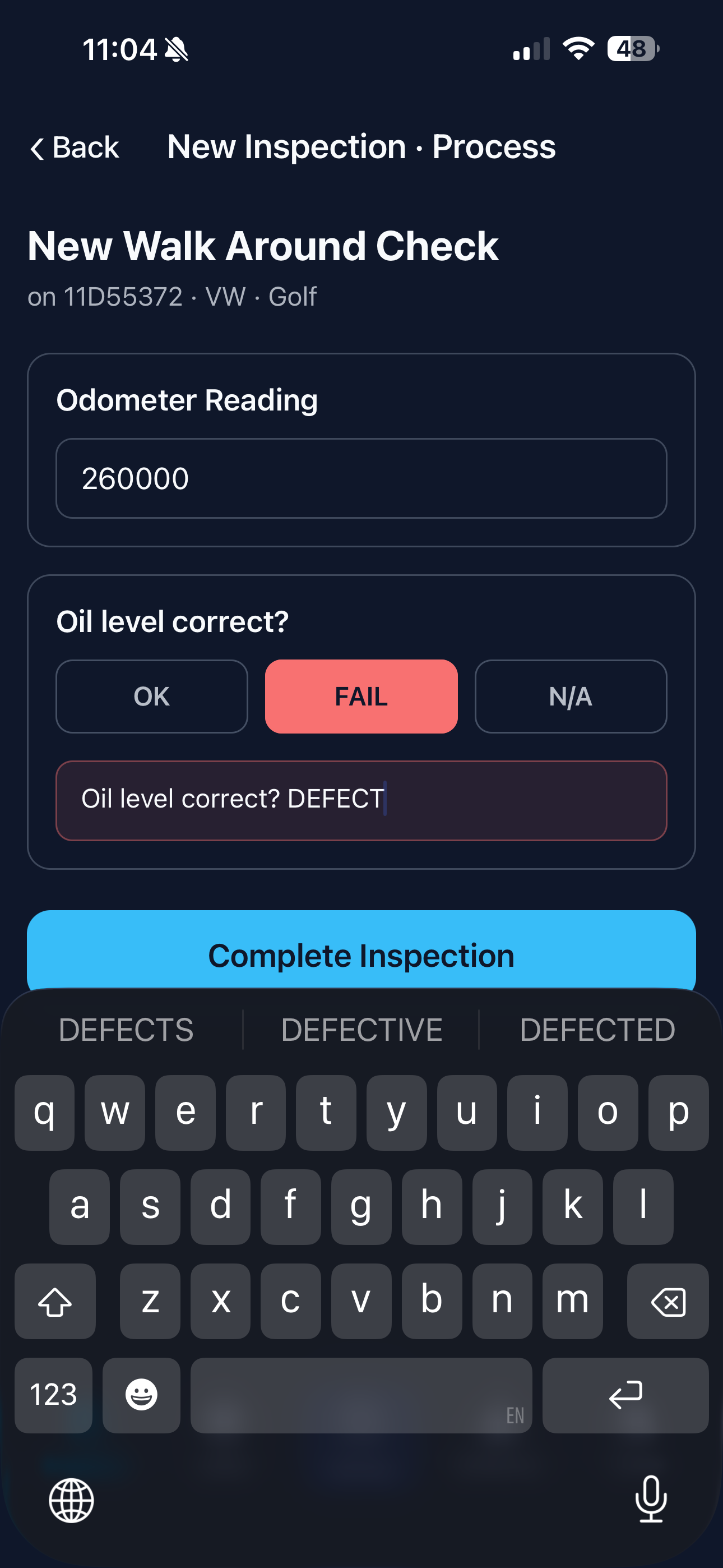 Compliance Management screenshot