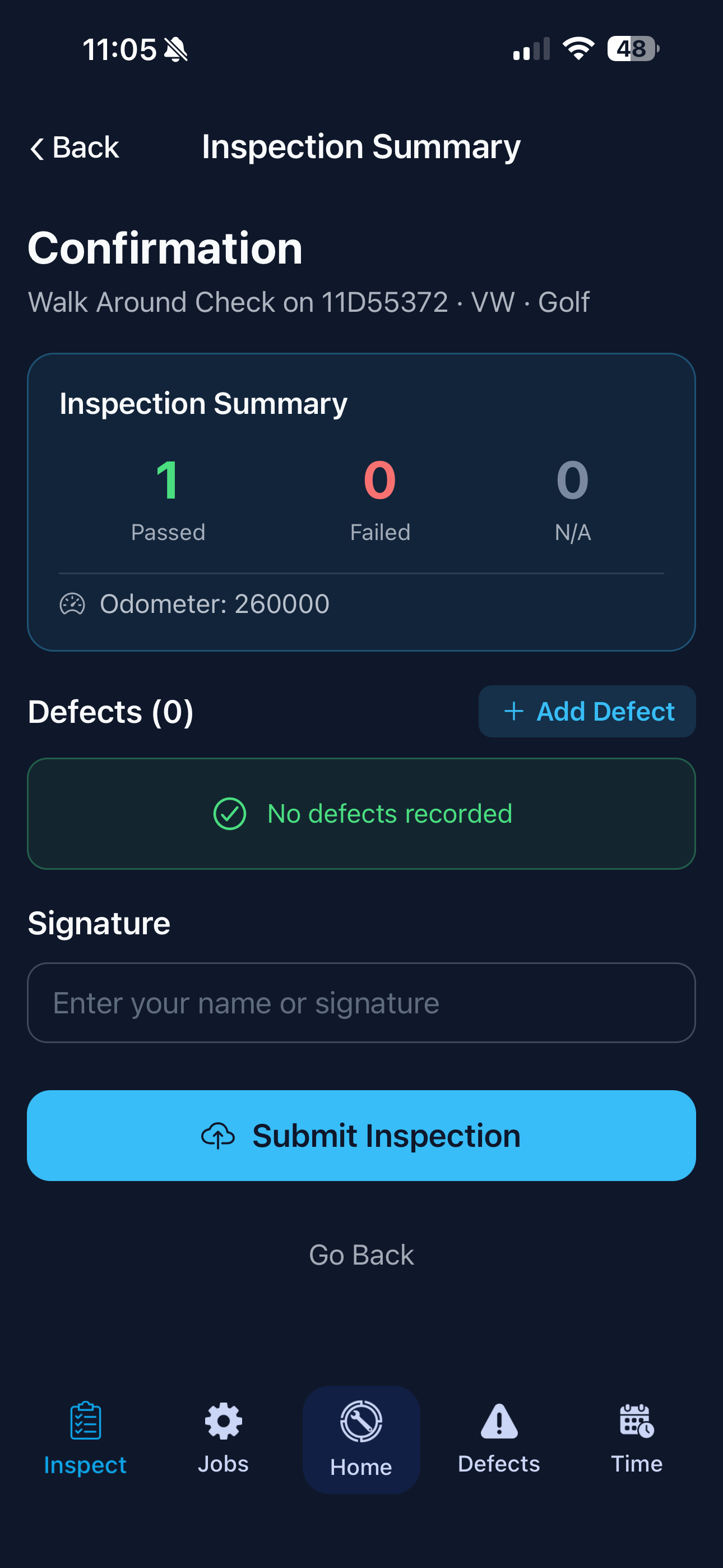 Pre-Trip & Safety Inspections screenshot